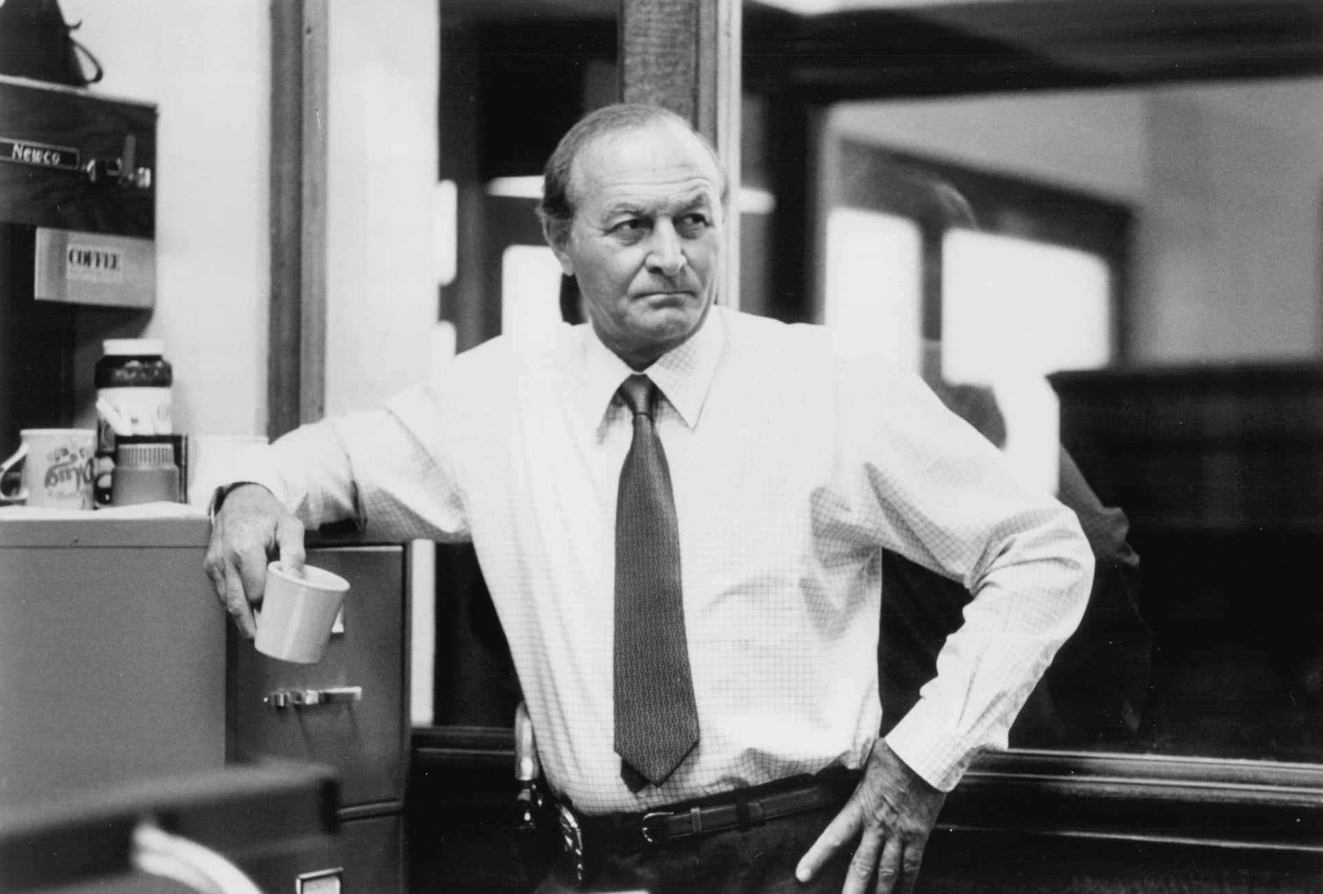 Robert Loggia Black And White Photo Background