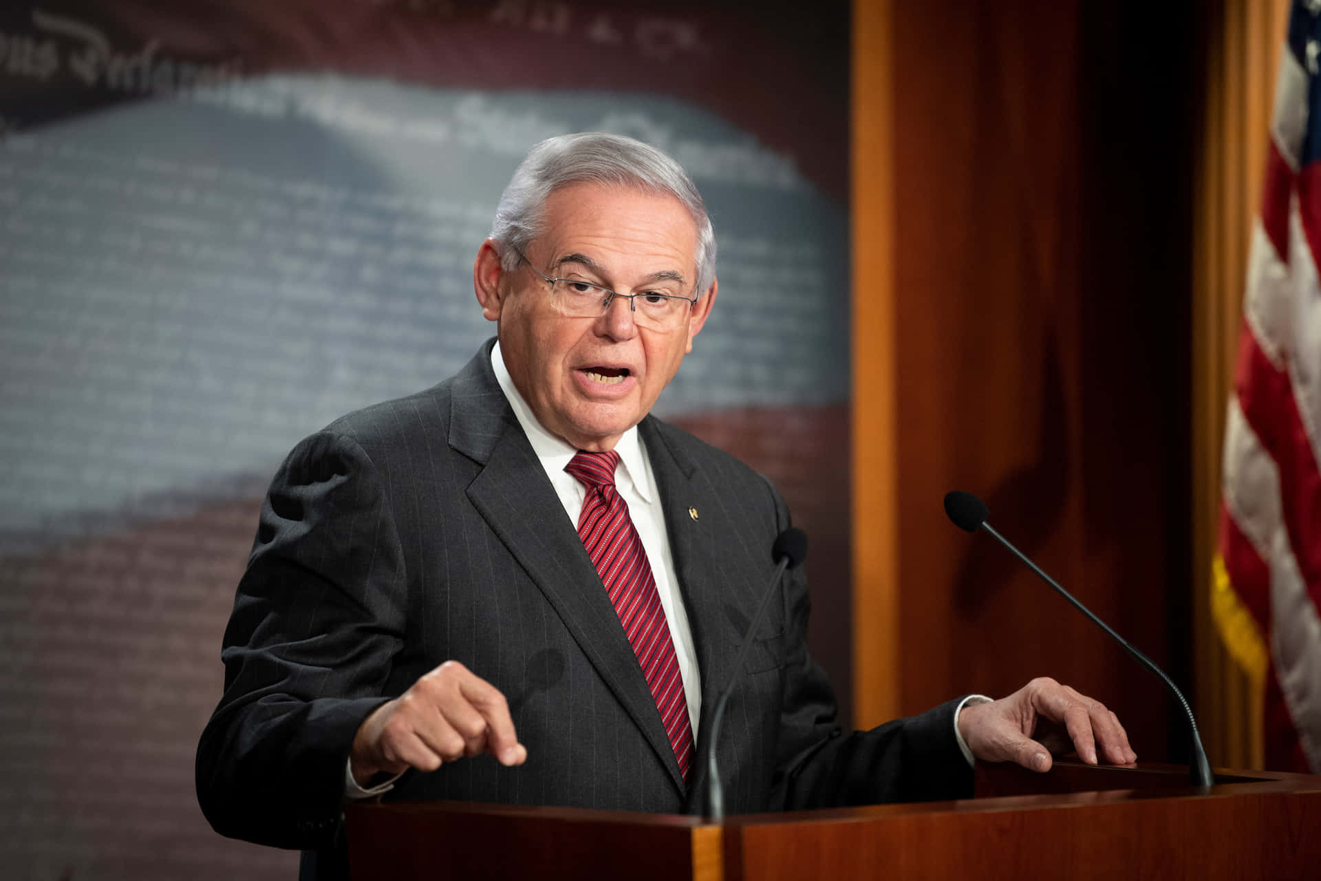 Robert Menendez Frc News Conference Background