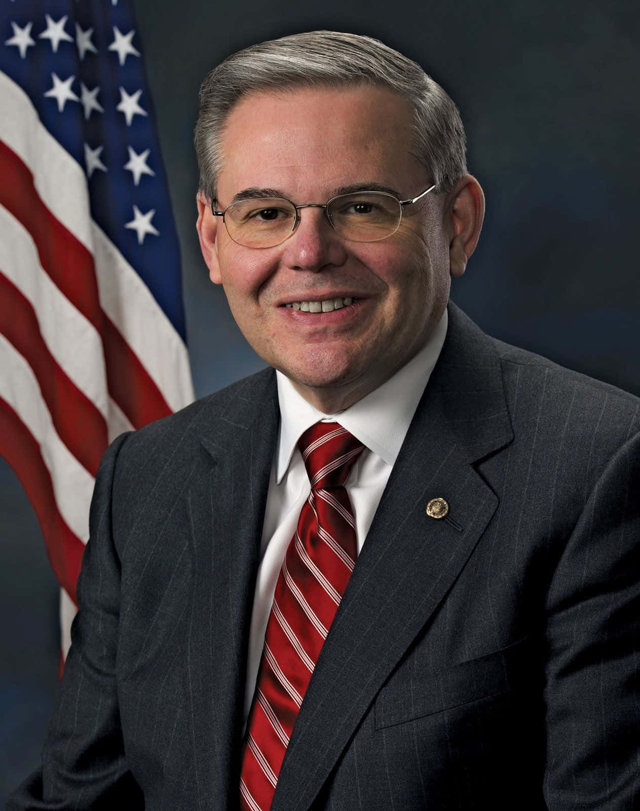 Robert Menendez Senate Portrait Background