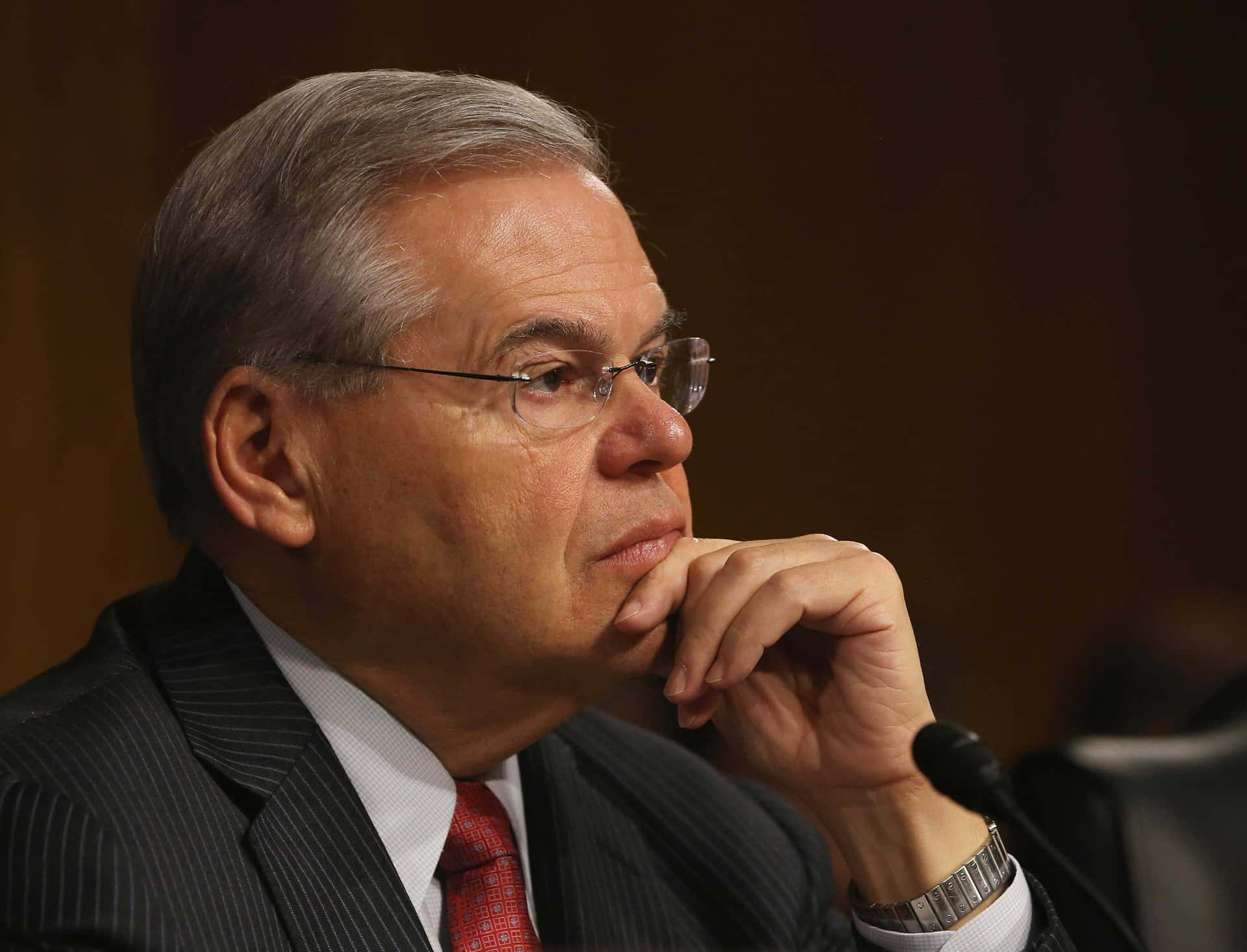Robert Menendez Side Profile Background