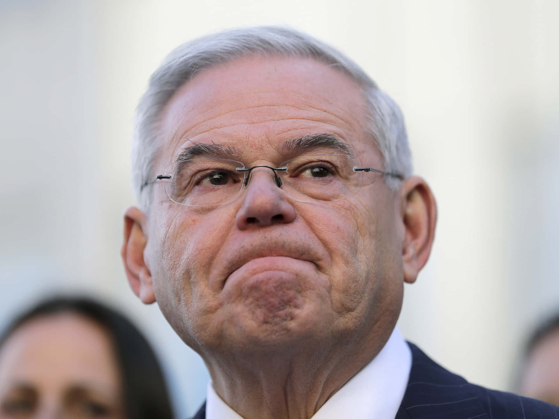 Robert Menendez Tearing Up