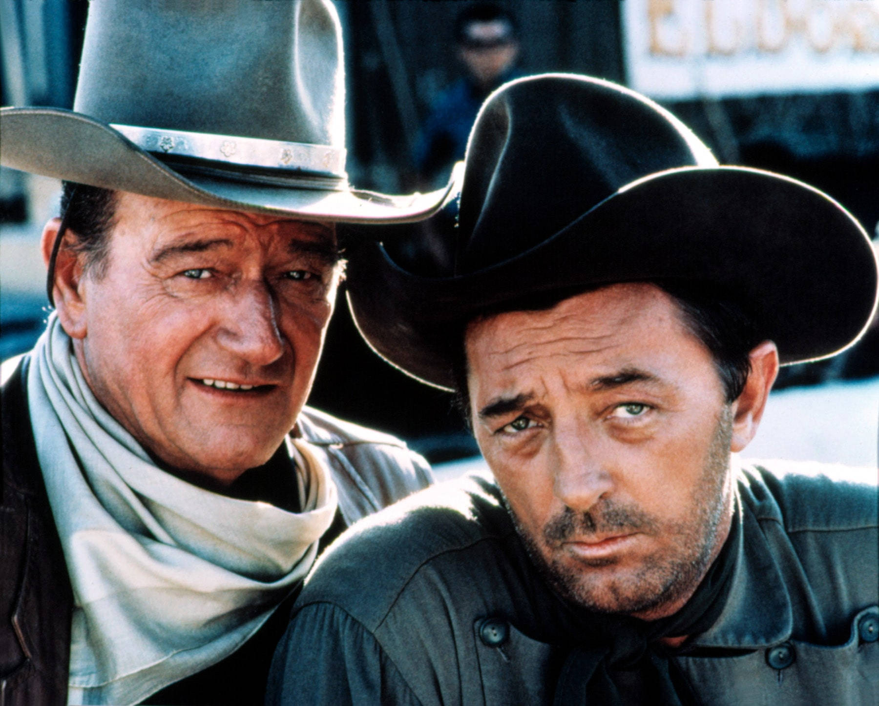 Robert Mitchum And John Wayne Cowboy