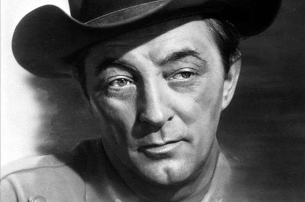 Robert Mitchum Cowboy Black And White Art