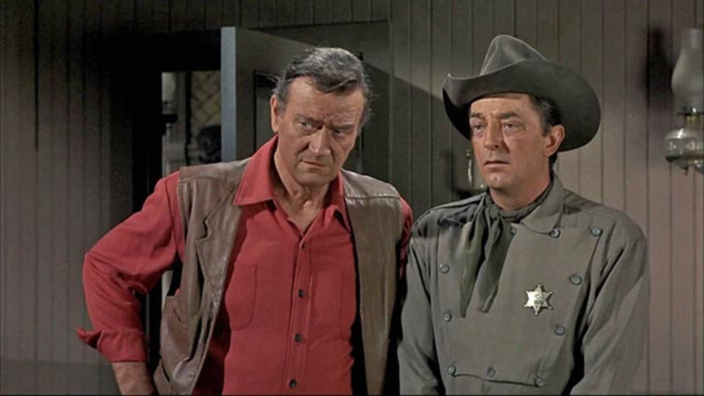 Robert Mitchum John Wayne Western Movie Background