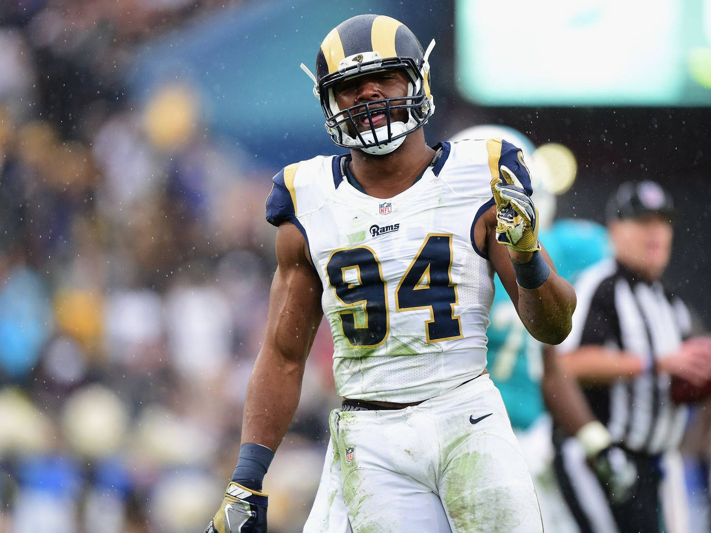 Robert Quinn Los Angeles Rams Uniform Background