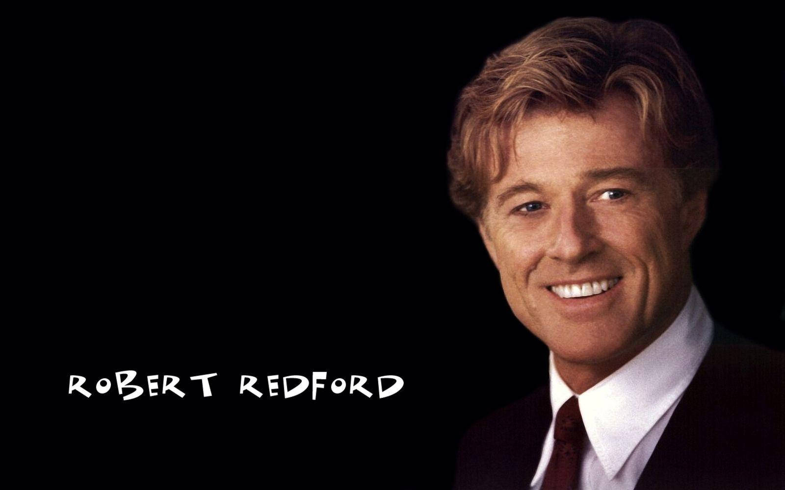Robert Redford Name Black Background