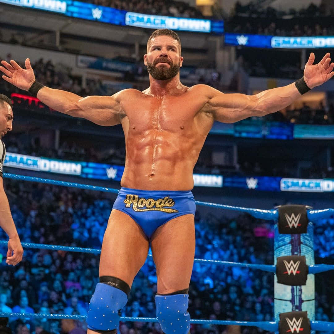Robert Roode Blue Wrestling Gear Background