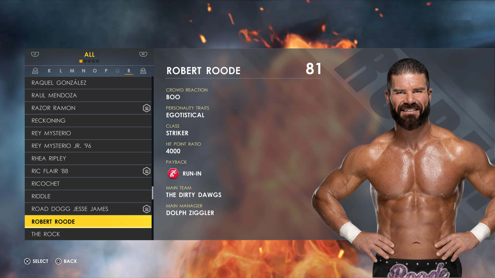 Robert Roode Video Game Background