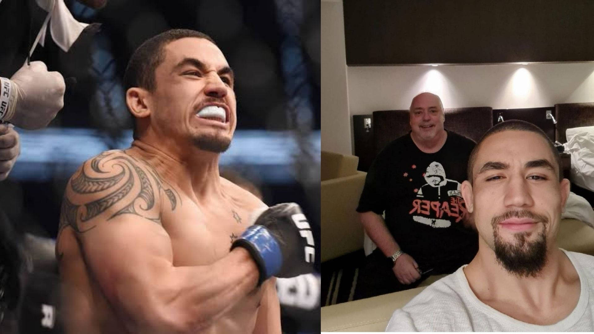 Robert Whittaker At Fight And Inside House