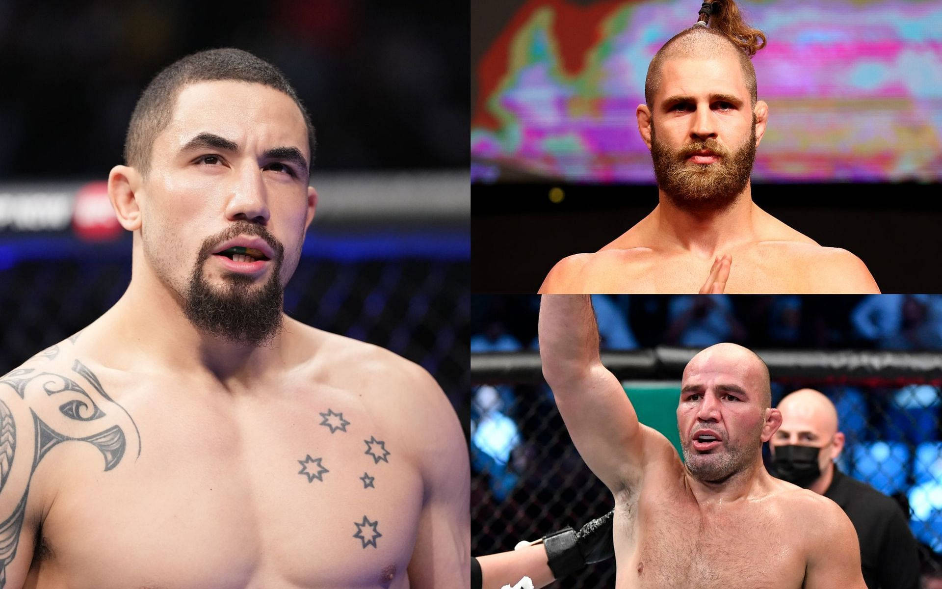 Robert Whittaker, Jiří Procházka, And Glover Teixeira Background