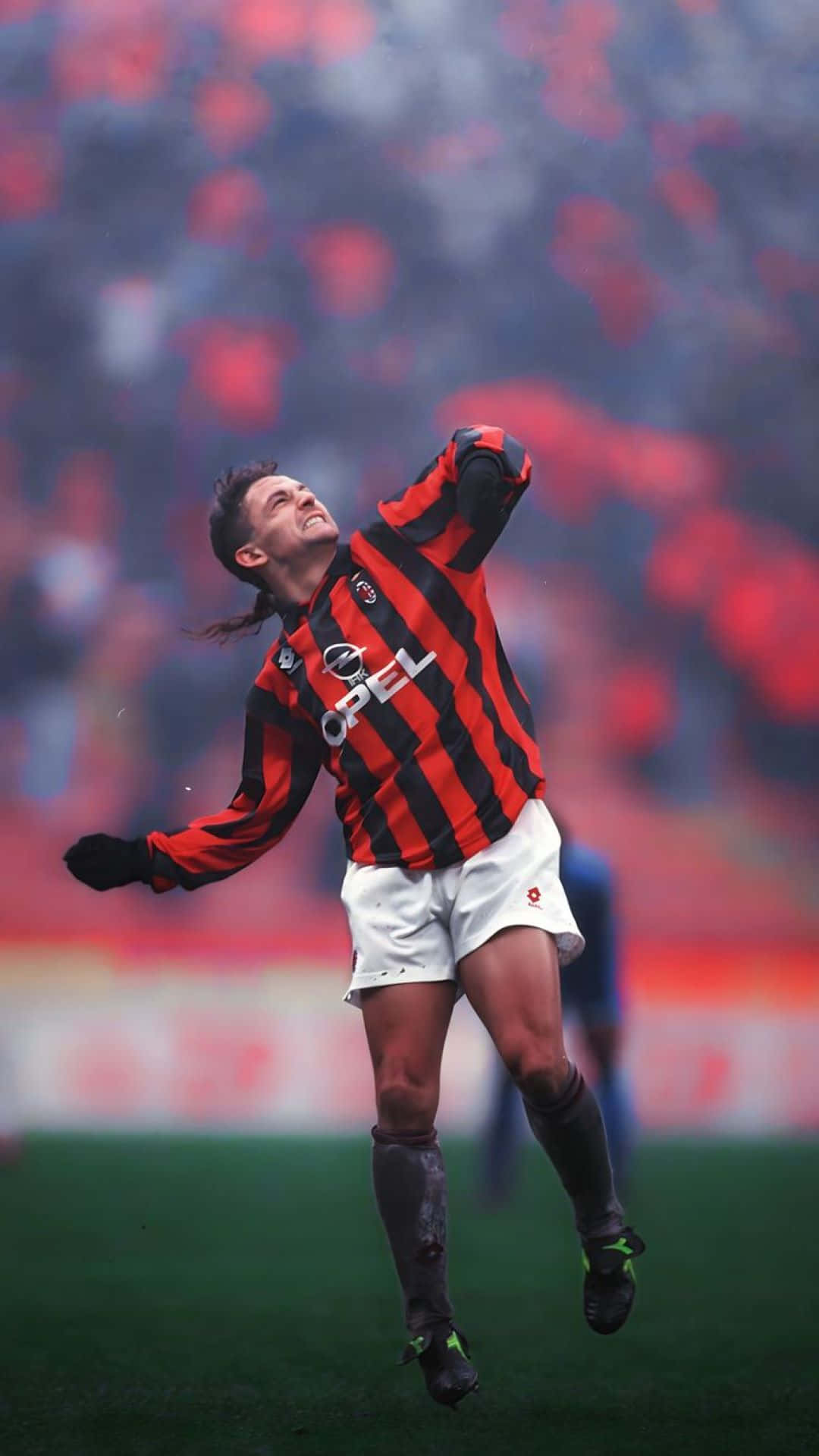 Roberto Baggio A C Milan Celebration