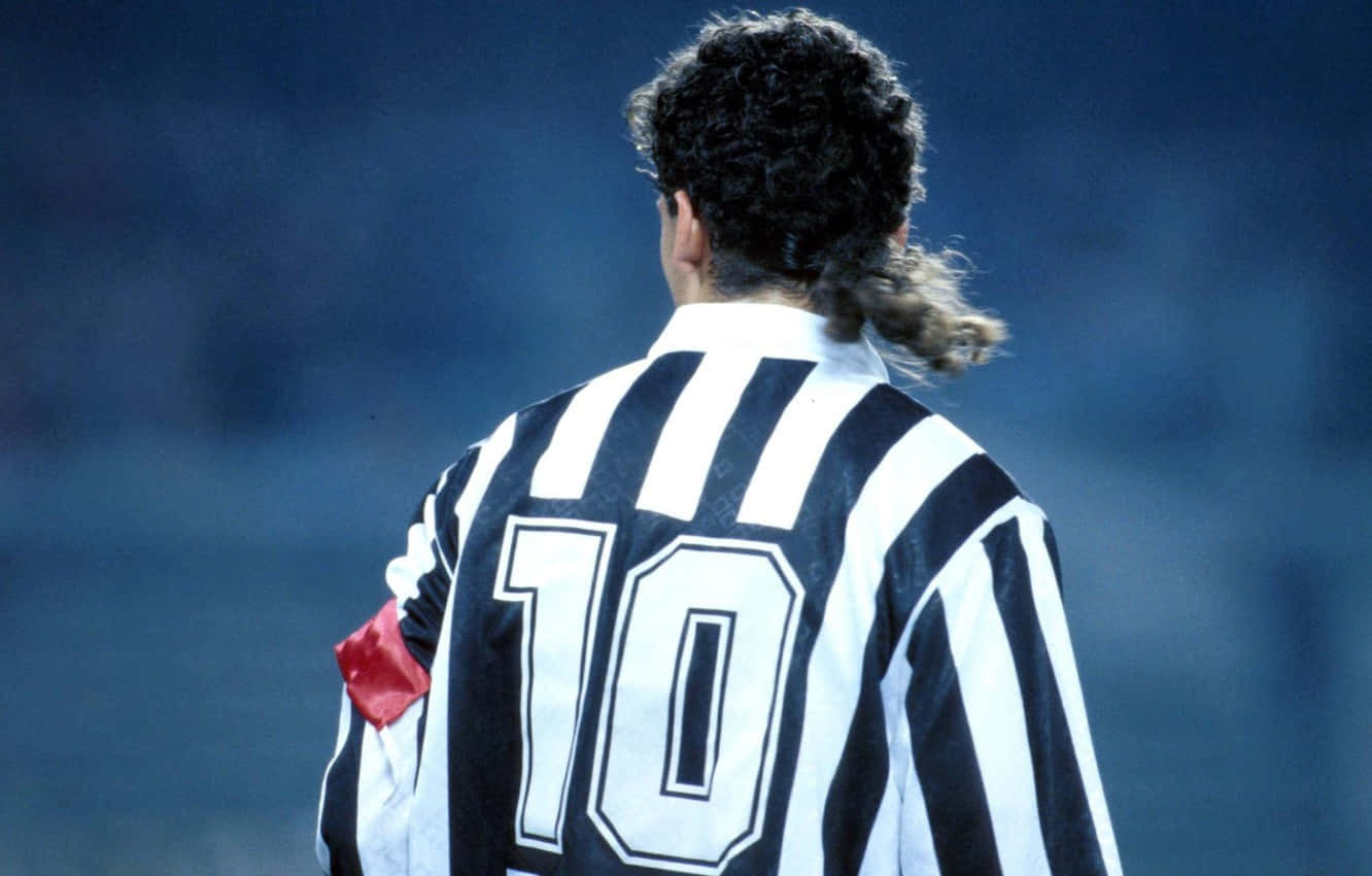 Roberto Baggio Mullet Number 10 Juventus F.c.