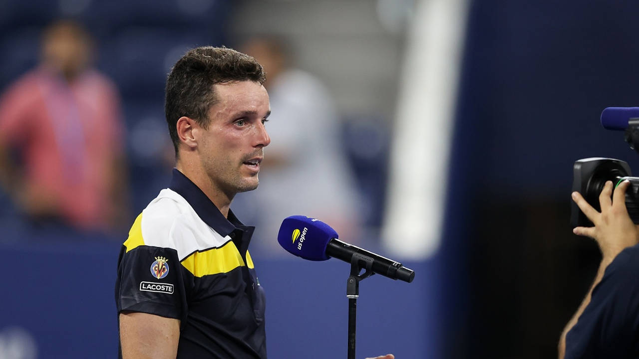 Roberto Bautista Agut After-match Interview Background