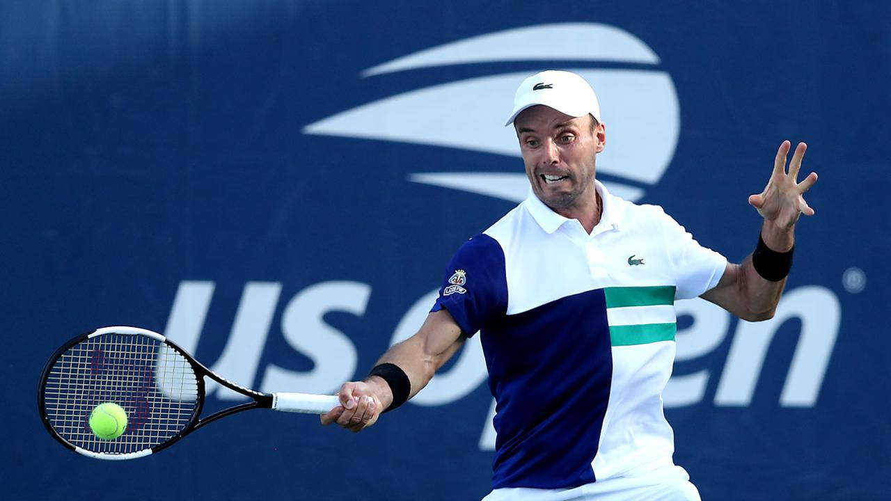 Roberto Bautista Agut At U.s. Open Background