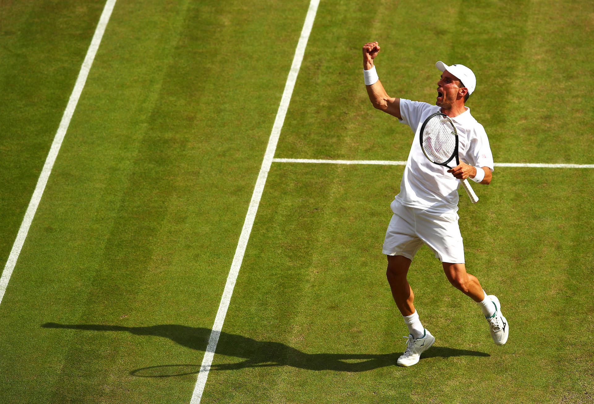 Roberto Bautista Agut Screaming In Victory Background