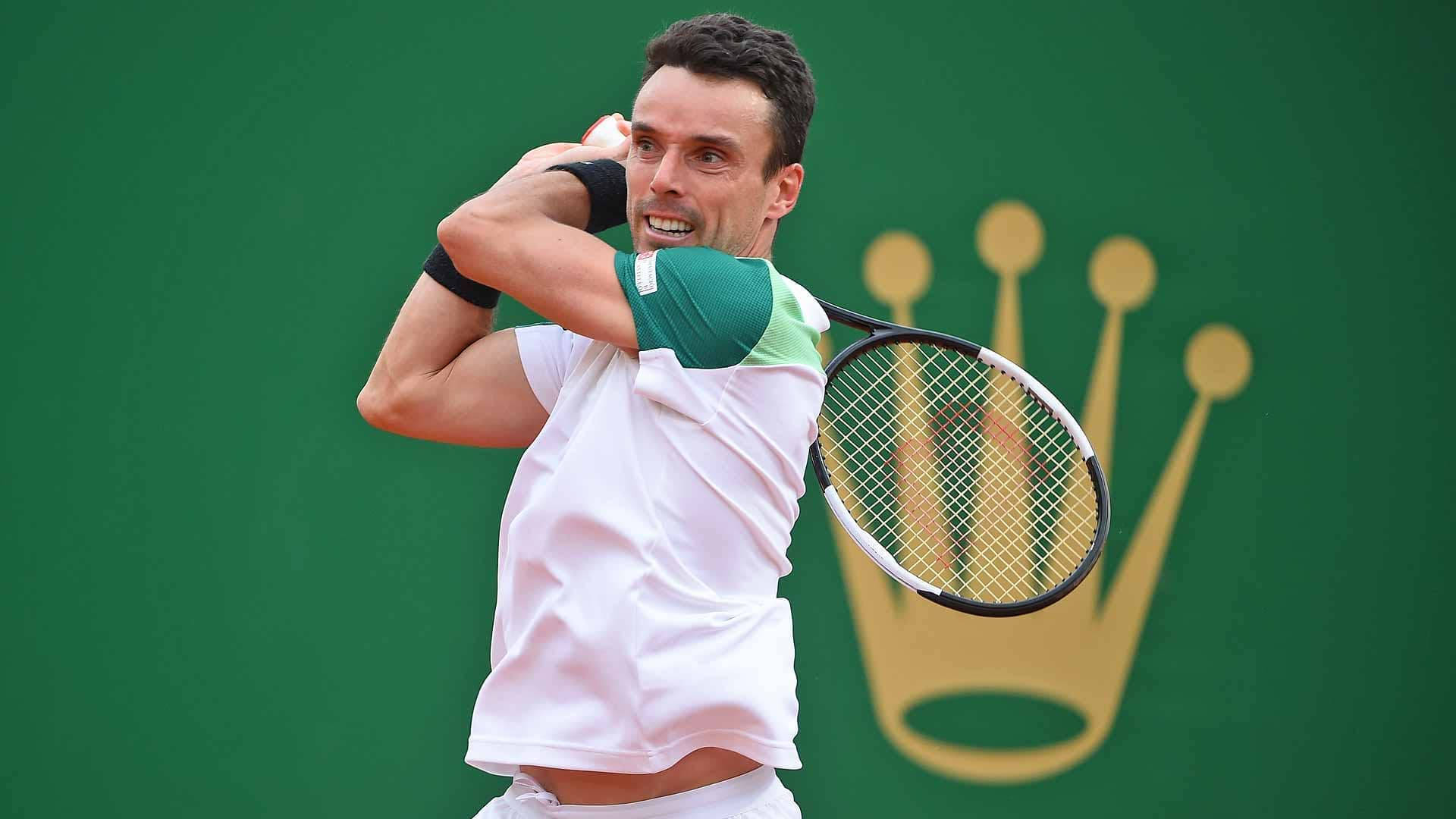 Roberto Bautista Agut Swing His Racket