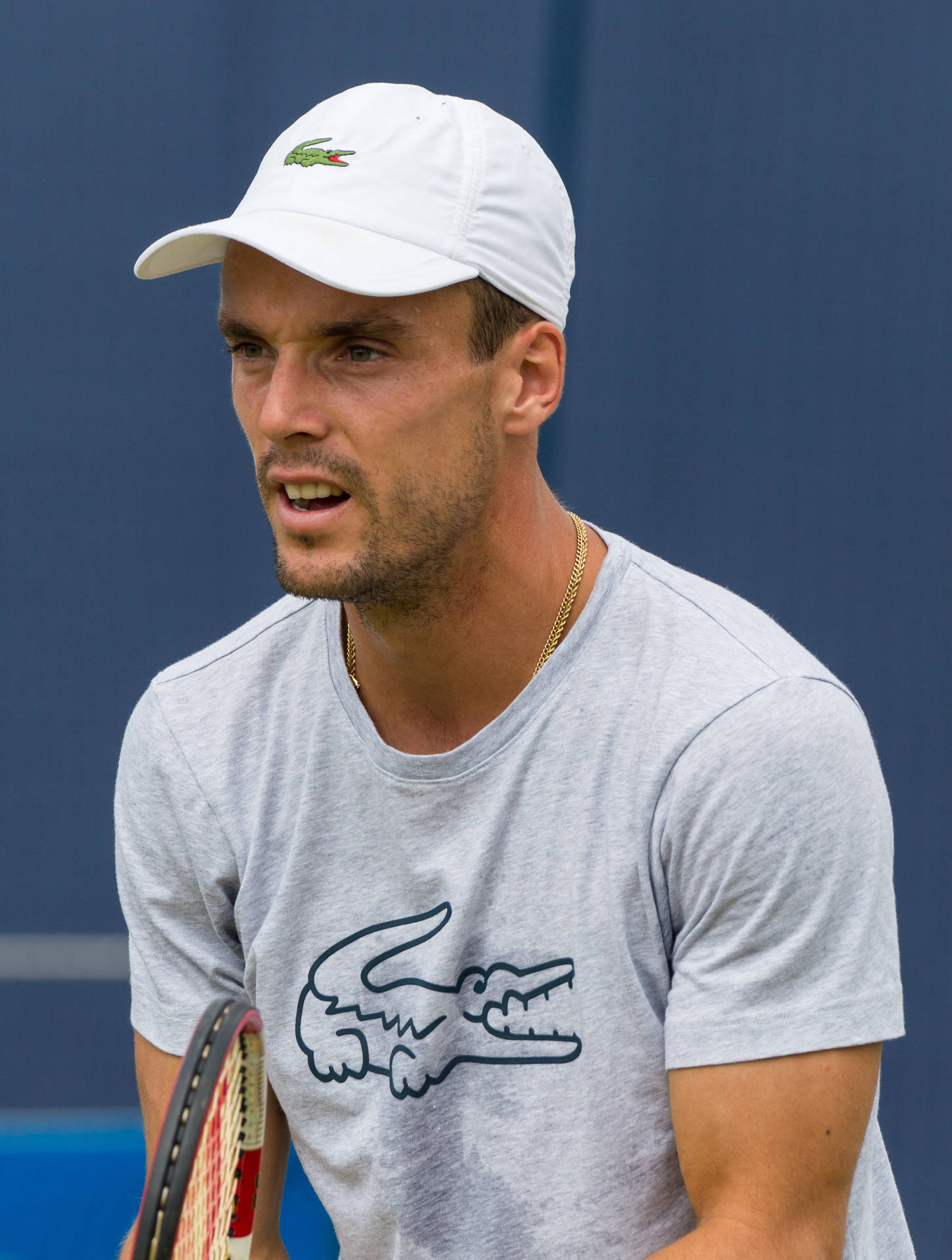 Roberto Bautista Agut Wearing Cap Background