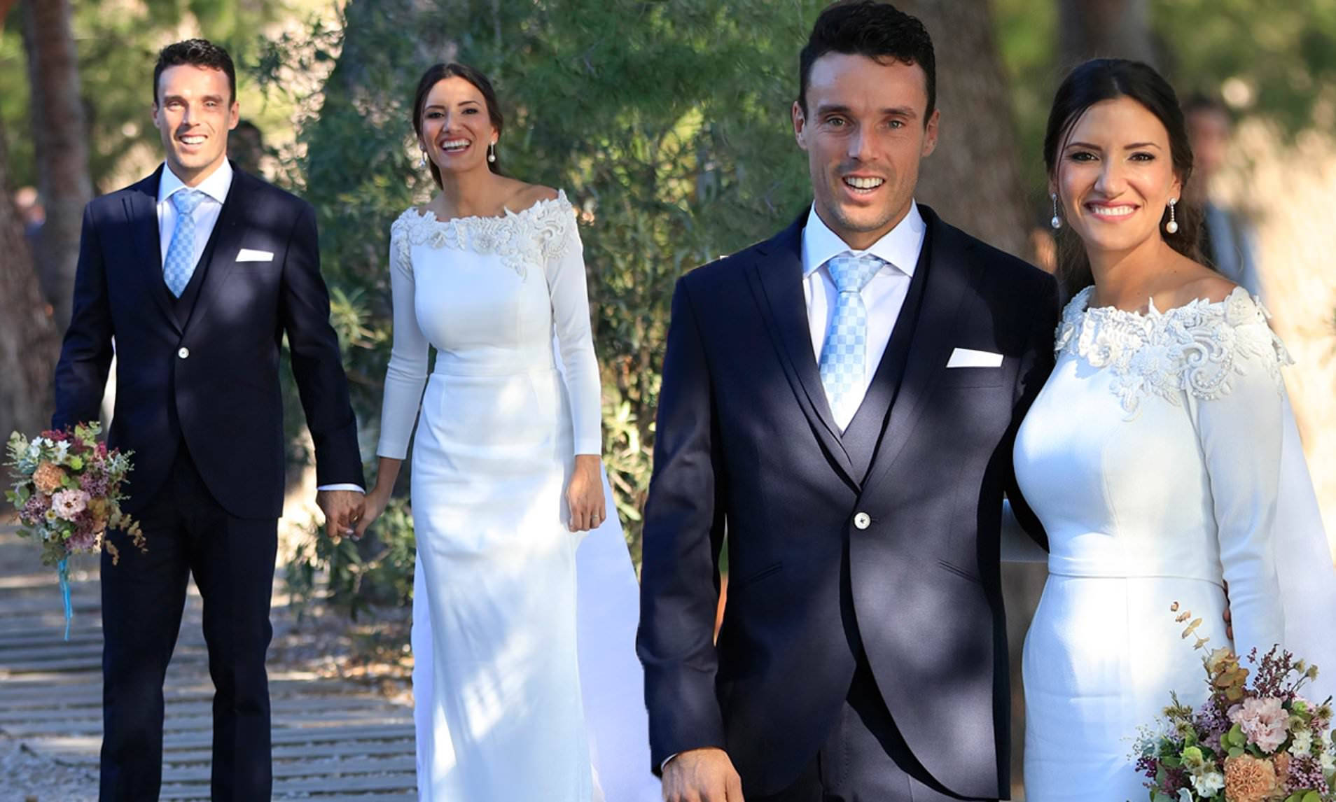 Roberto Bautista Agut Wedding Collage Background