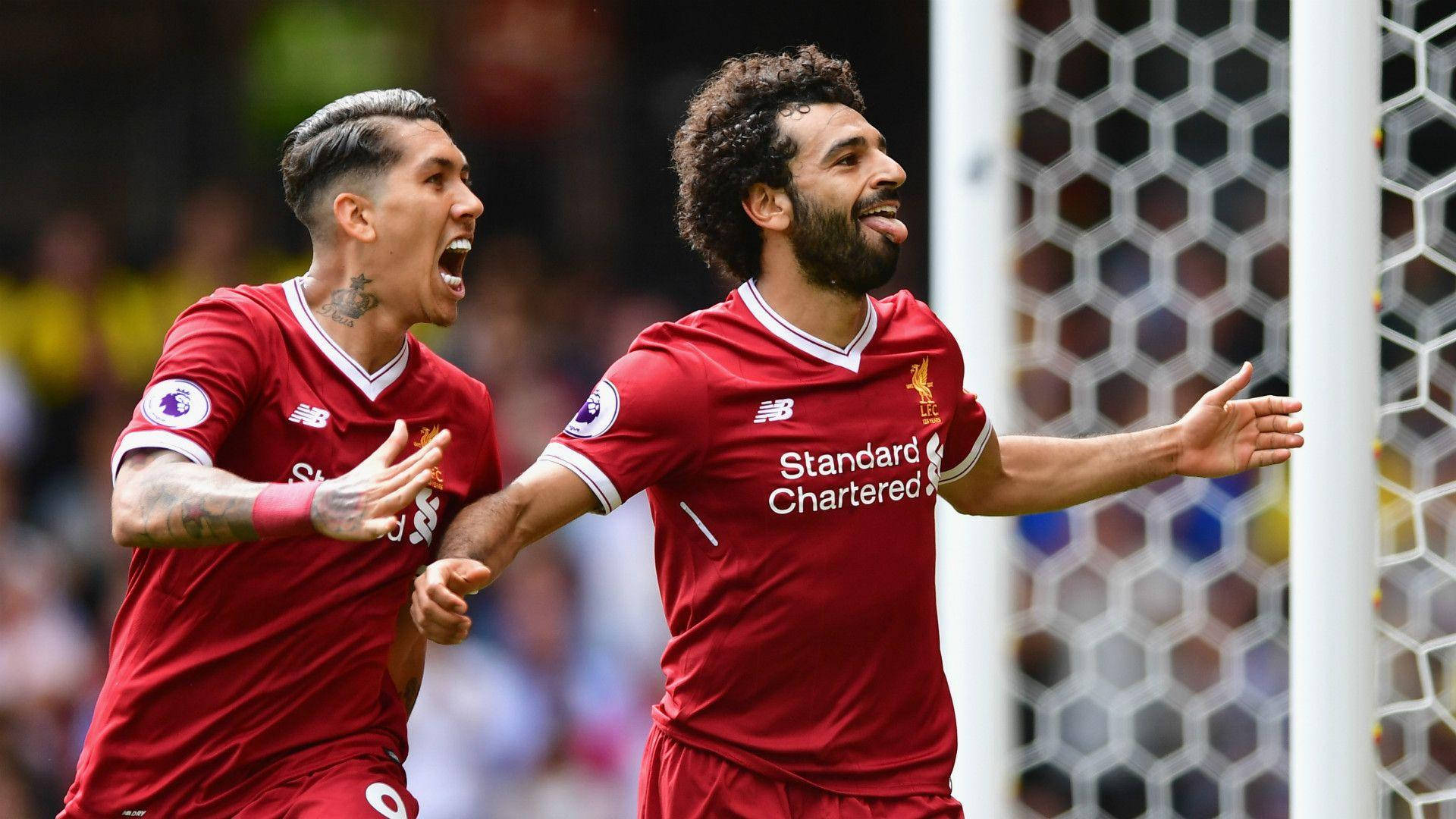 Roberto Firmino Hails Mohamed Salah