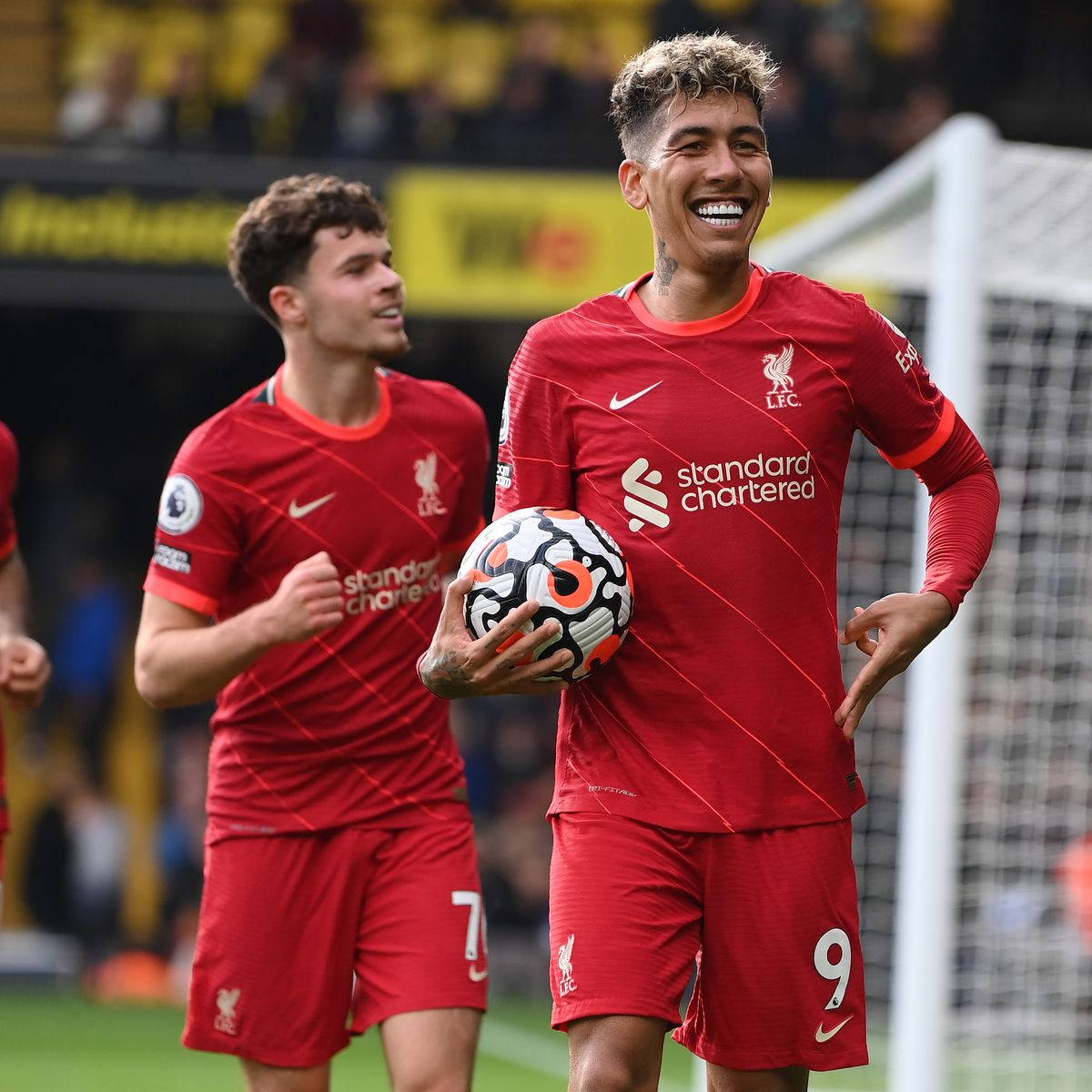 Roberto Firmino Holding Ball Background