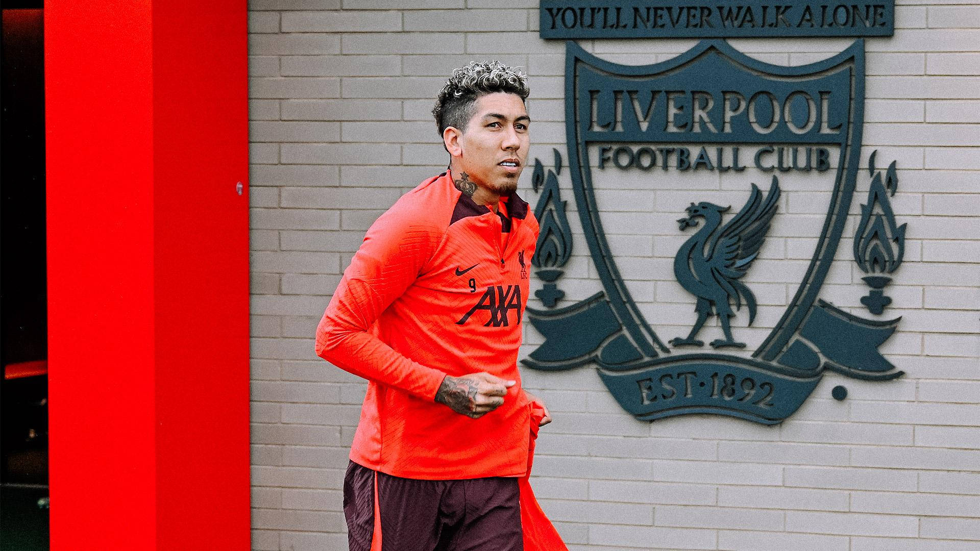 Roberto Firmino Jogging Crest Background