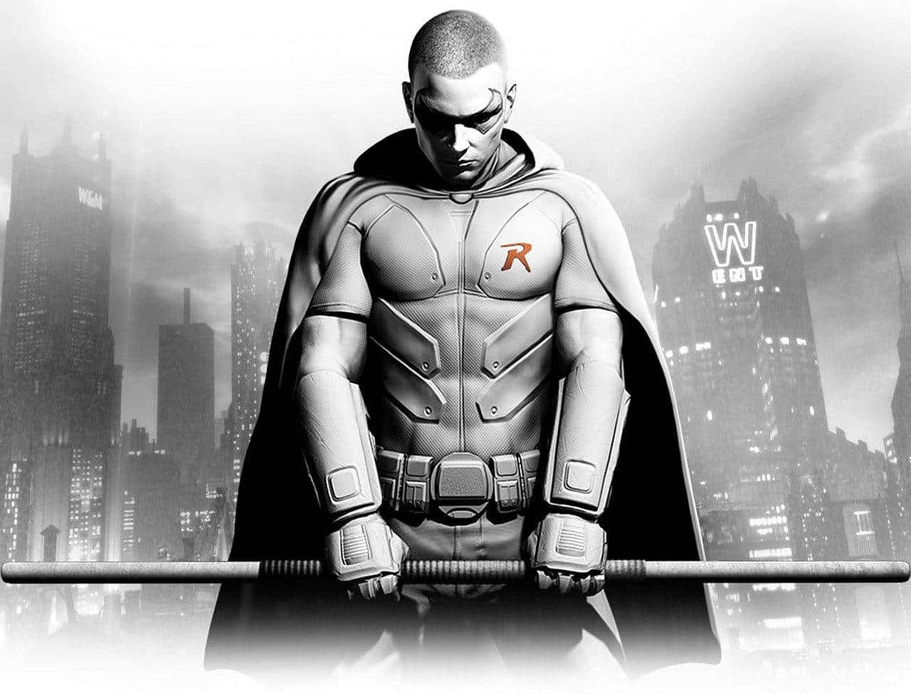 Robin Arkham City Vigilance Background