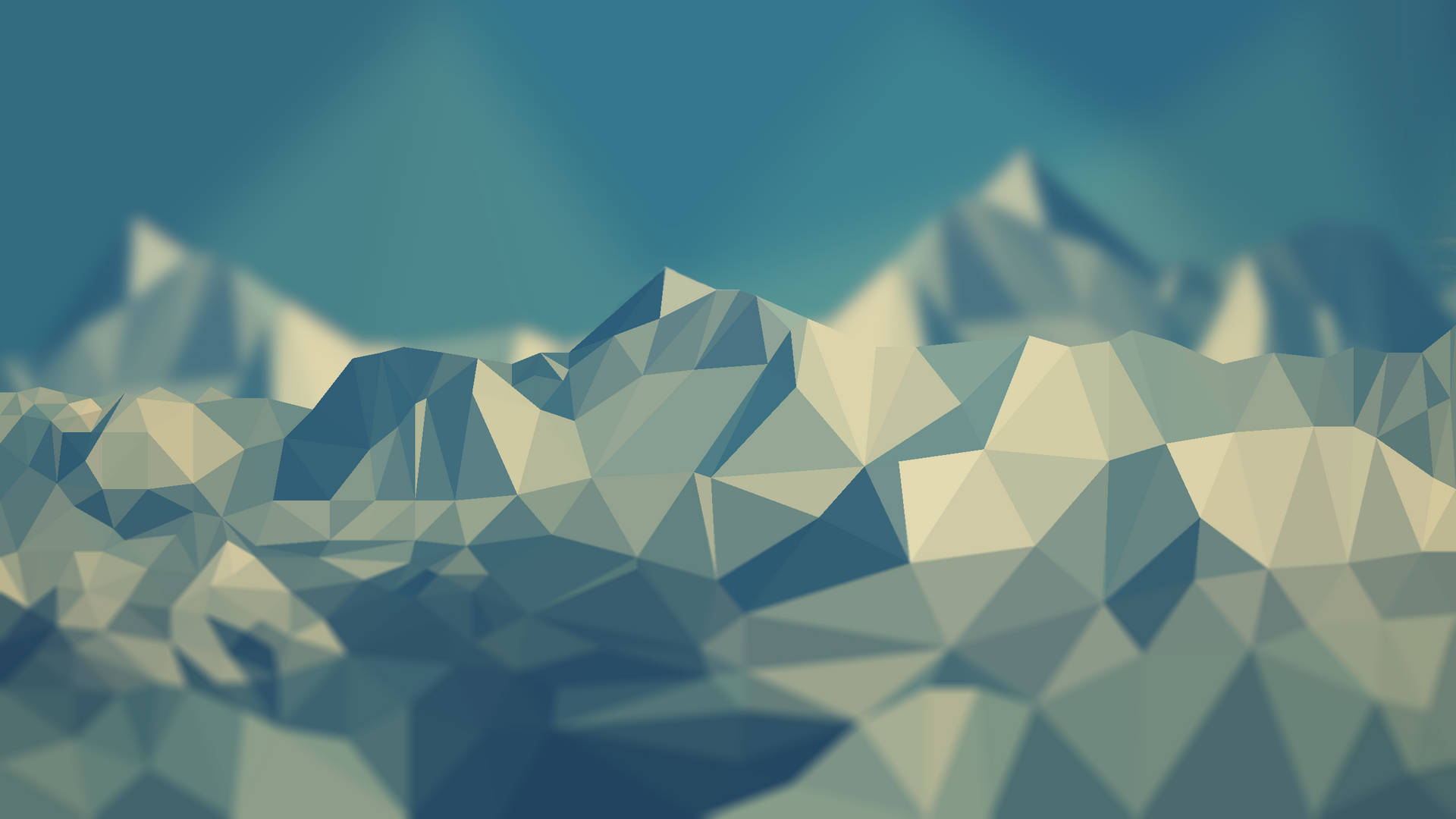 Robin Egg Blue Low Poly Background