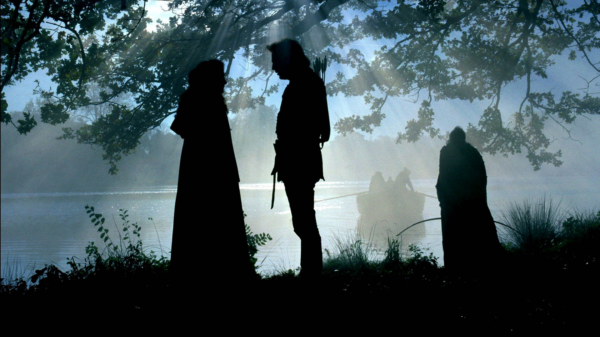Robin Hood And Marian Shadow Background