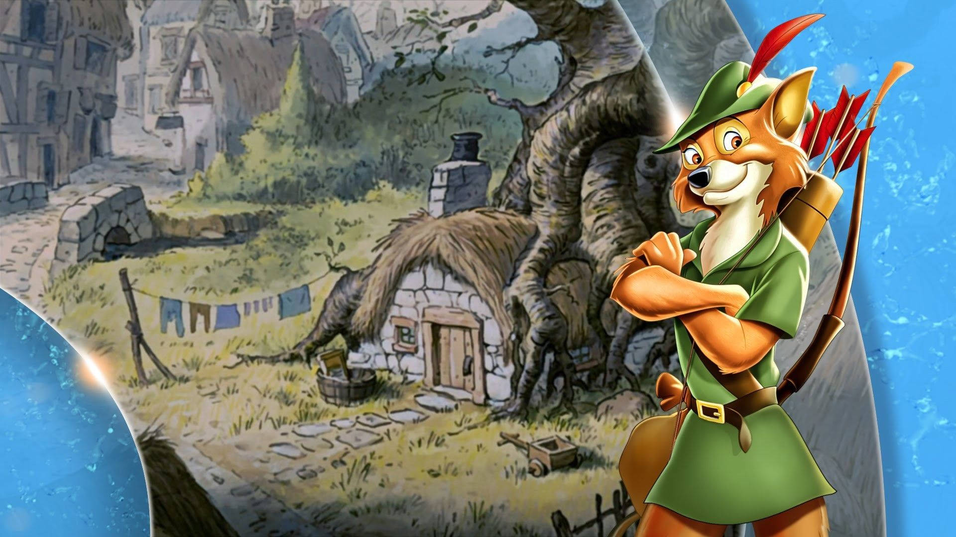 Robin Hood Disney Arms Crossed Background