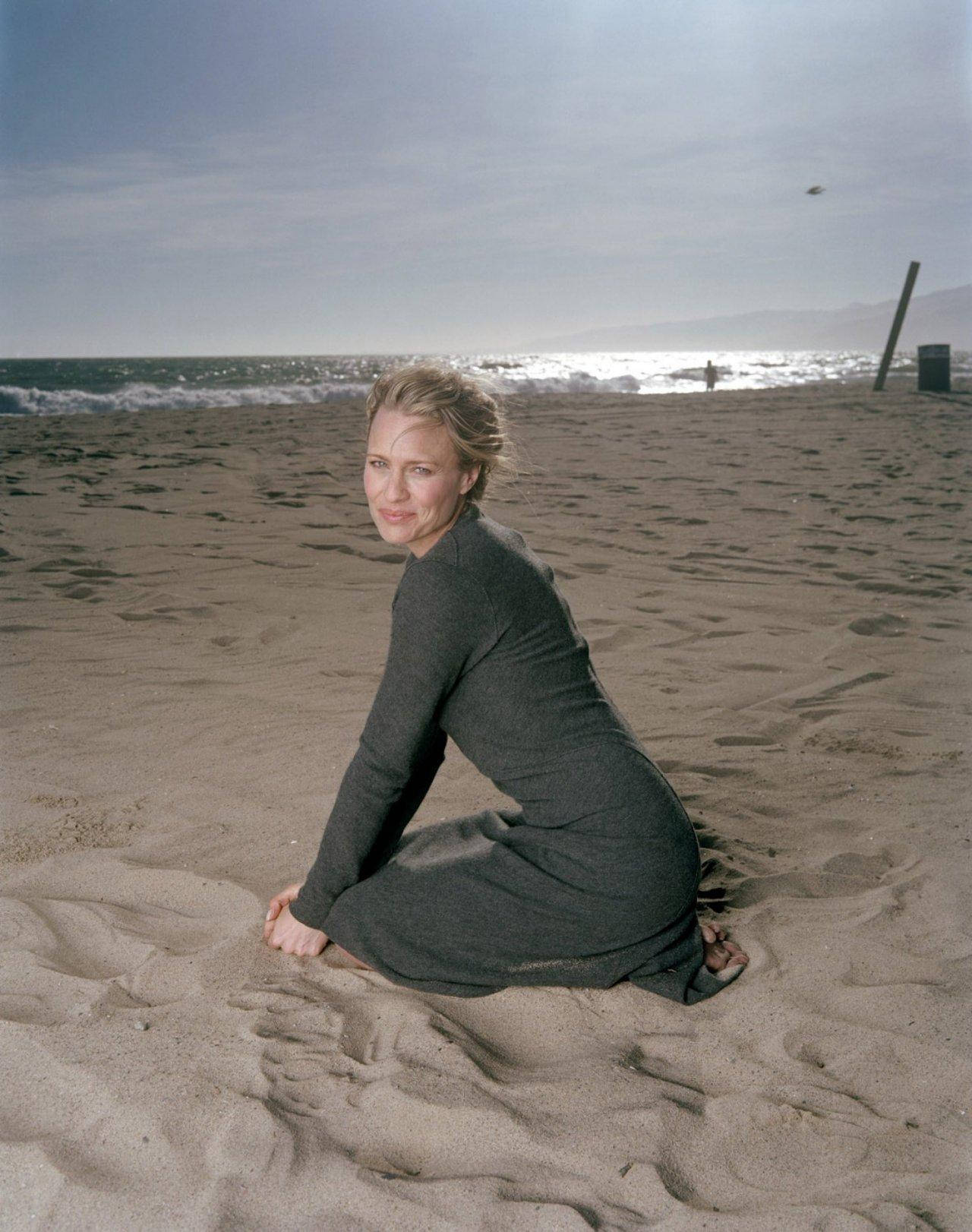 Robin Wright Beach Photograph Background