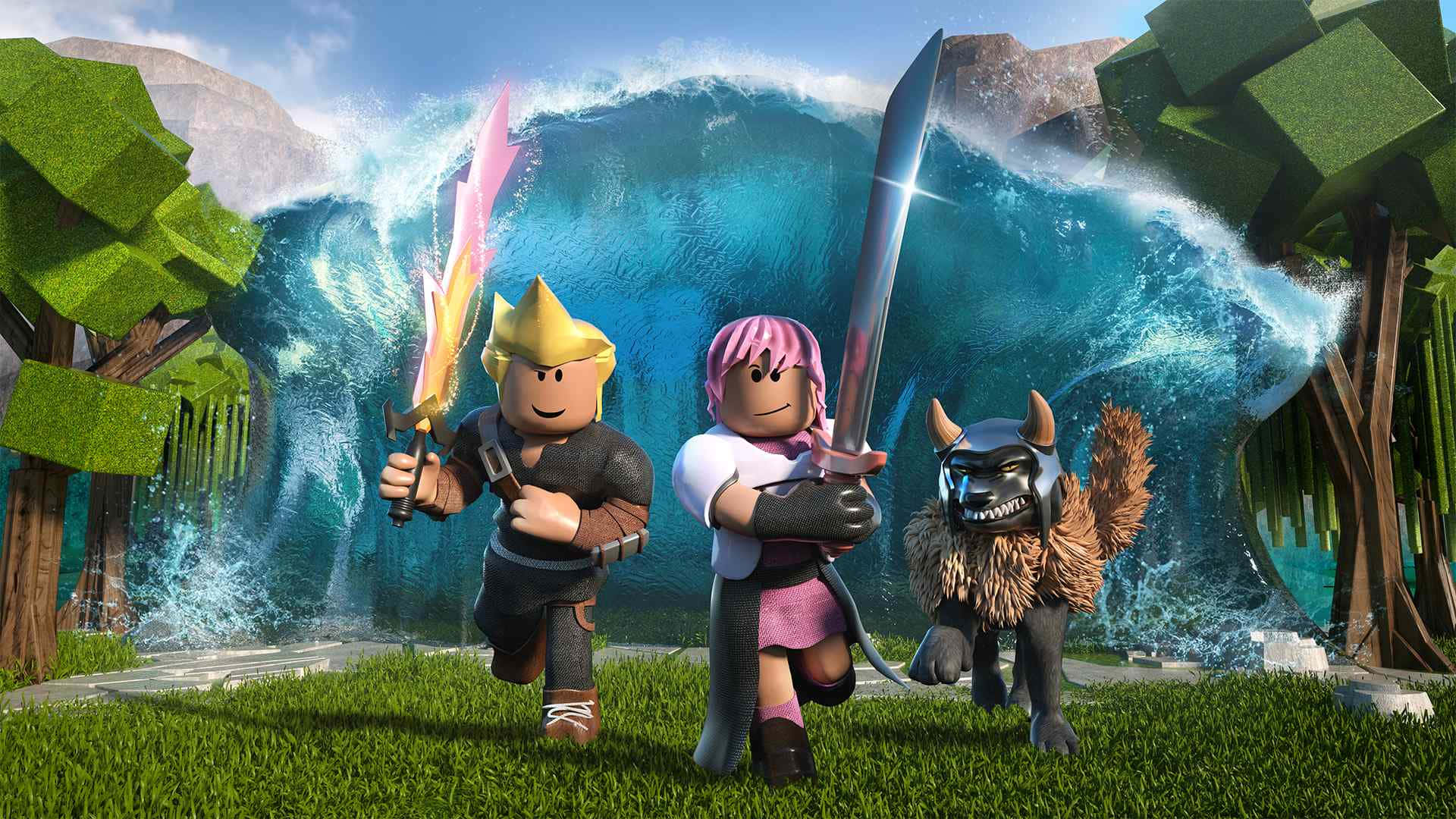 Roblox Adventure Characters Wallpaper Background