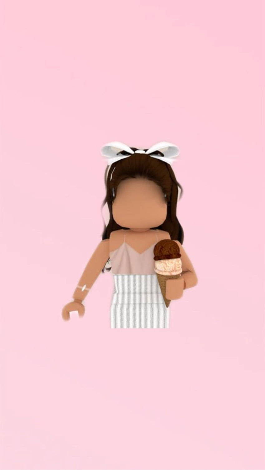 Roblox Avatar With Ice Cream Background