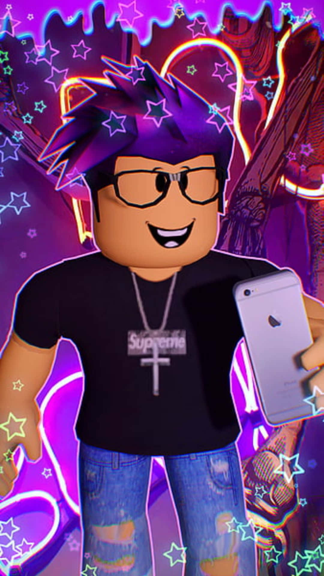 Roblox Cool Guy Character Iphone Background