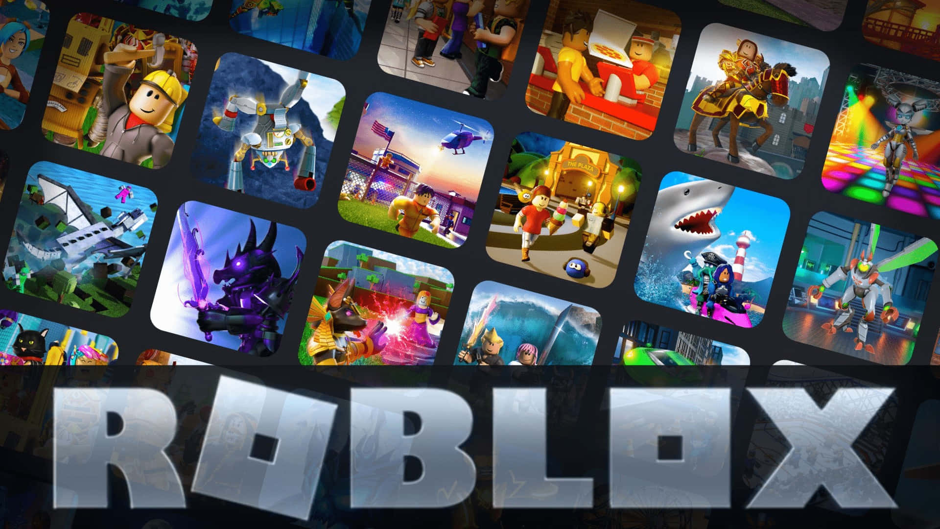 Roblox Game Collage Background