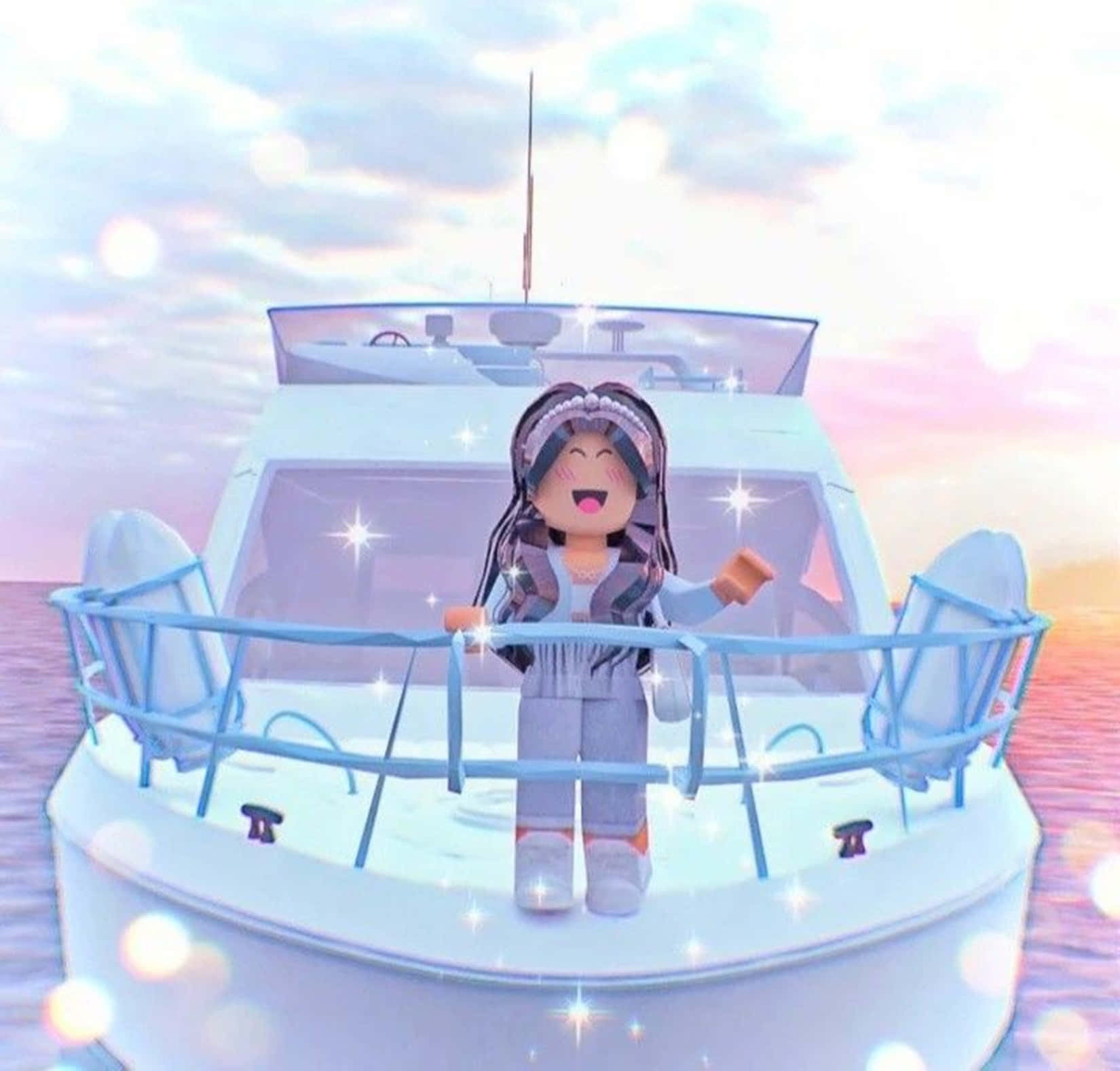 Roblox Gfx Girl In Yacht Background