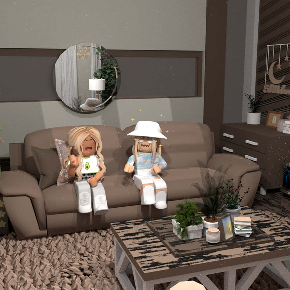 Roblox Gfx Girls Inside Home Background