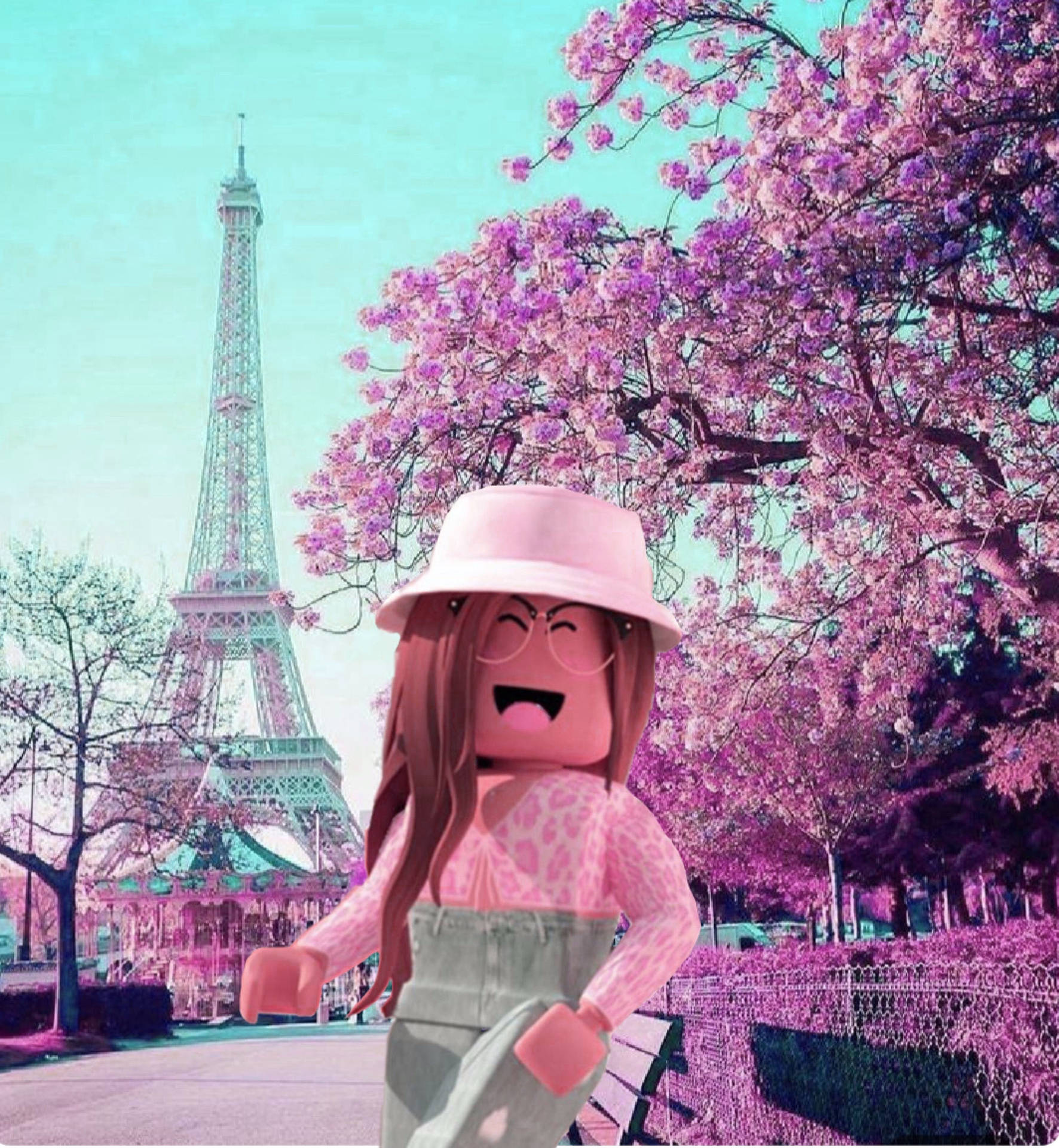 Roblox Girl In Paris Background