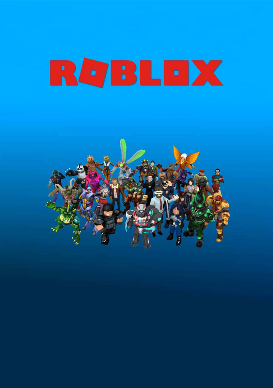 Roblox Iphone Blue Characters Iconic Background
