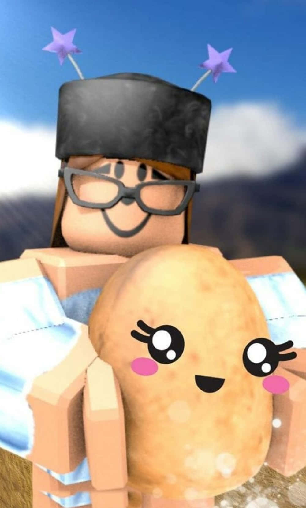 Roblox Iphone Cute Potato Girl Background