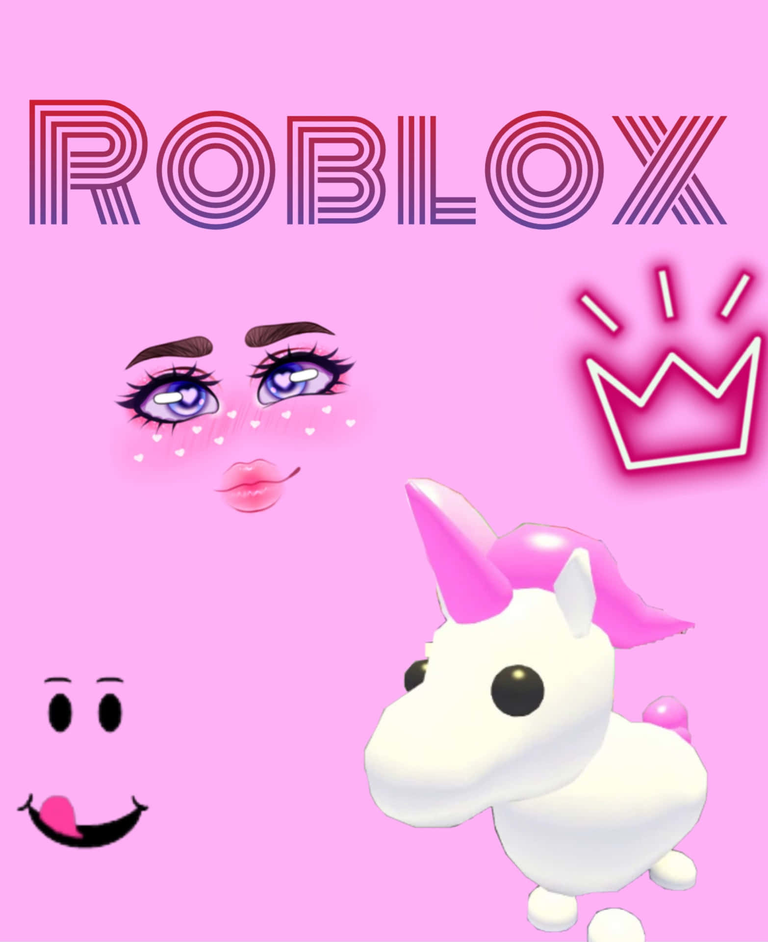 Roblox Pink Unicorn Design Iphone Background