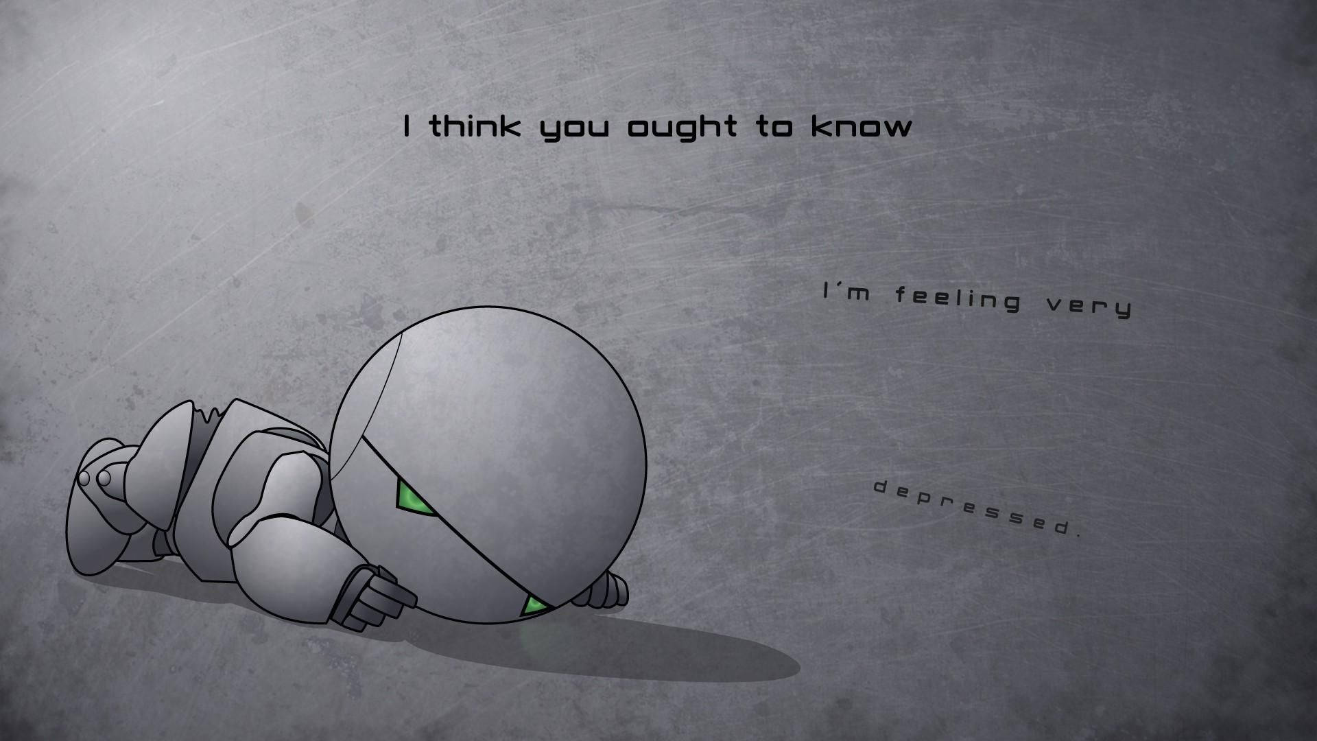 Robot Of Depression Background