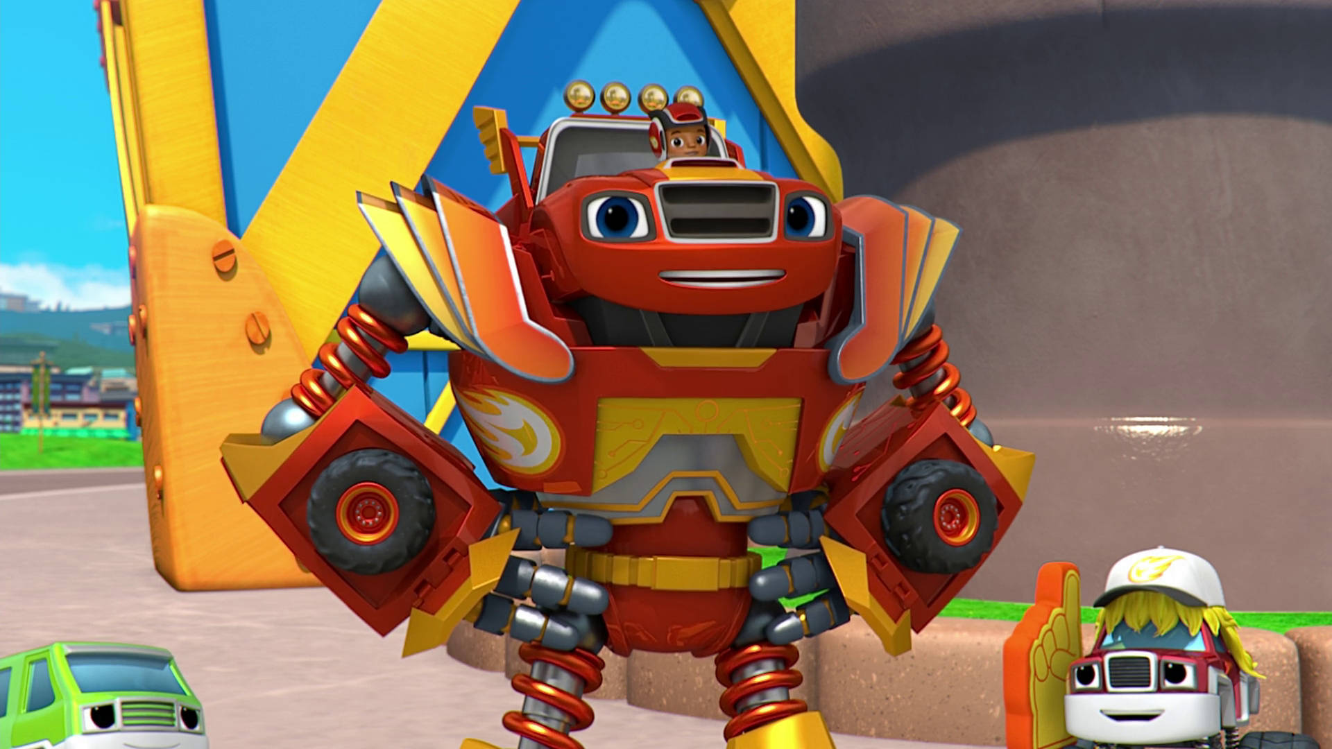 Robotic Blaze And The Monster Machines Background