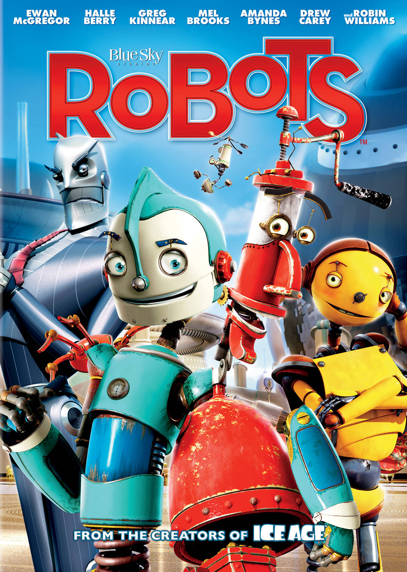 Robots Poster With Names Background