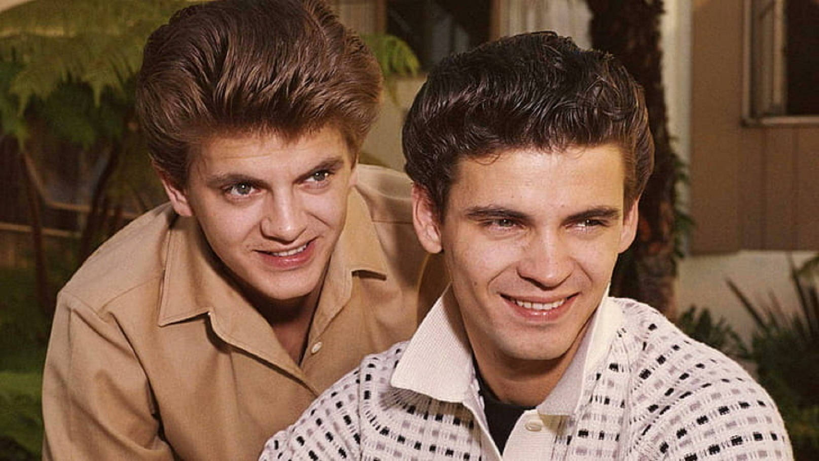 Rock Duo Everly Brothers 1960 Keystone Portrait Background