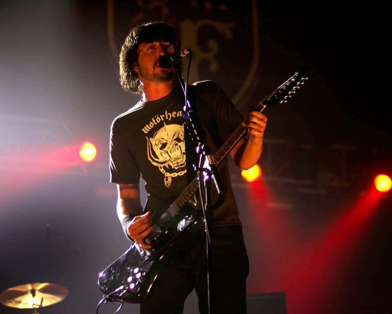 Rock Guitarist On Stage Motorhead Shirt