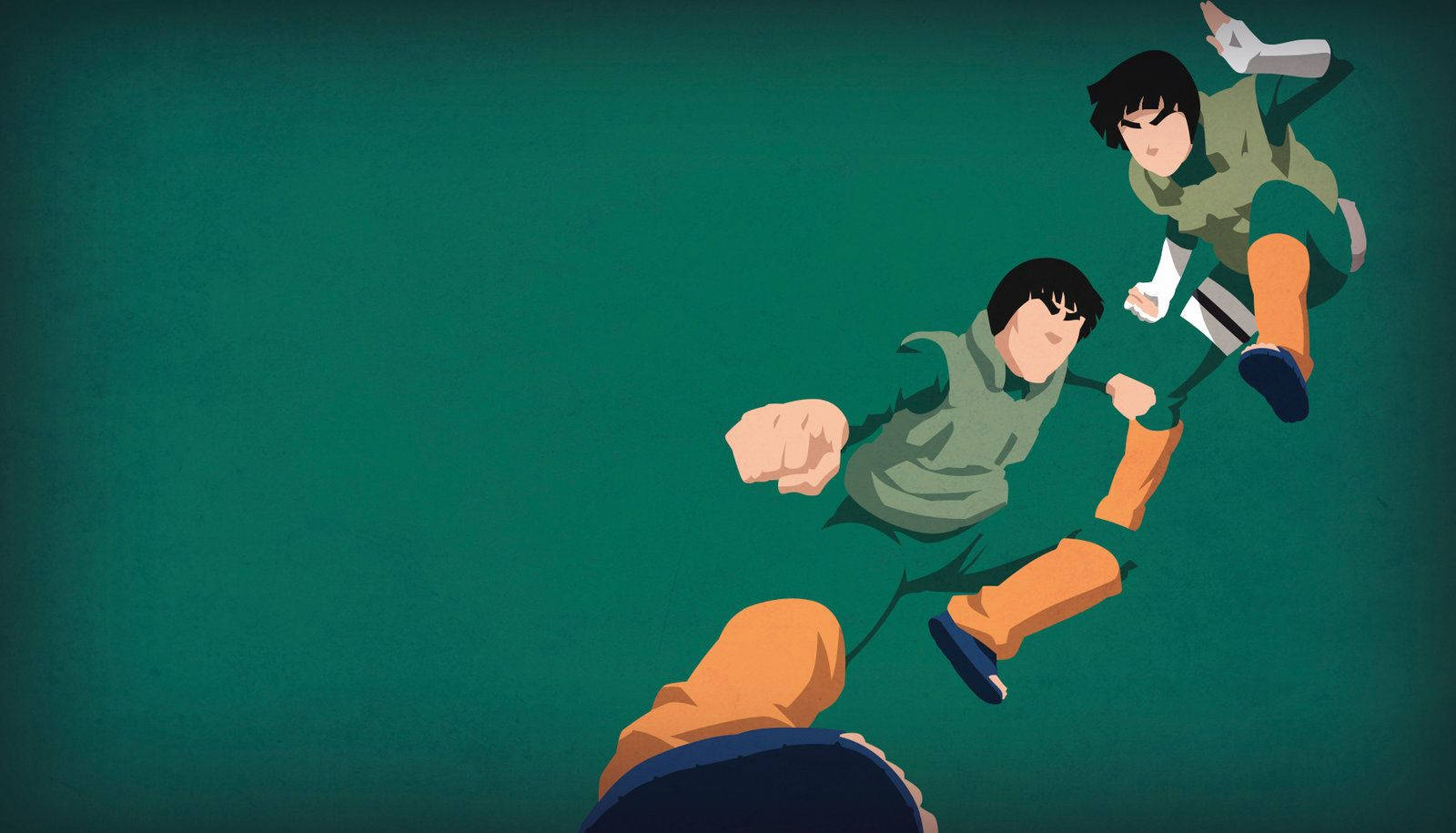 Rock Lee And Might Guy Vector Background