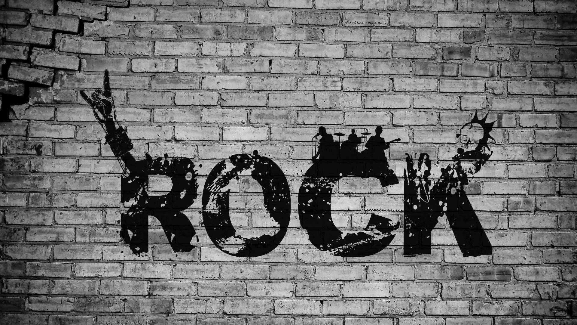 Rock Painted Poster Background