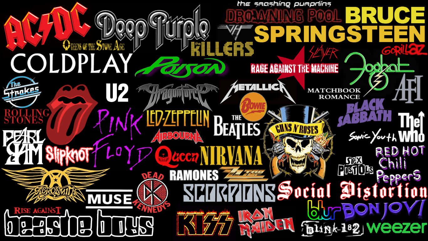 Rock Star Bands Emblem Compilation