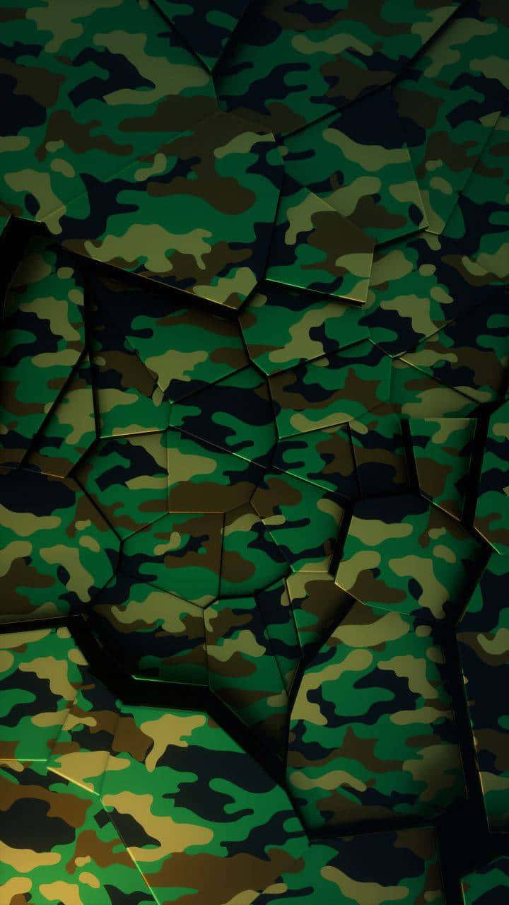 Rock The Green Camo Look Background