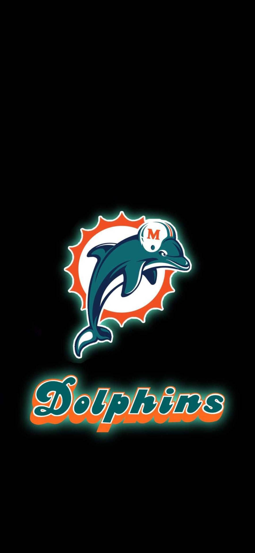 Rock Your Fandom And Show Support For The Miami Dolphins With This Miami Dolphins Iphone! Background